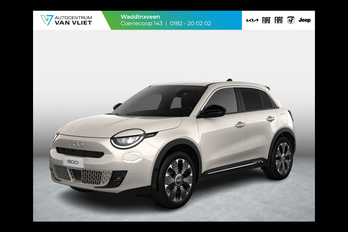 Fiat 600 1.2 Hybrid La Prima | Automaat | PDC | Adapt. Cruise | Clima | Apple Carplay | Stoelverwarming | Keyless | BSM | 18" | Camera Fiat 600 1.2 Hybrid La Prima | Automaat | PDC | Adapt. Cruise | Clima | Apple Carplay | Stoelverwarming | Keyless | BSM | 18" | Camera