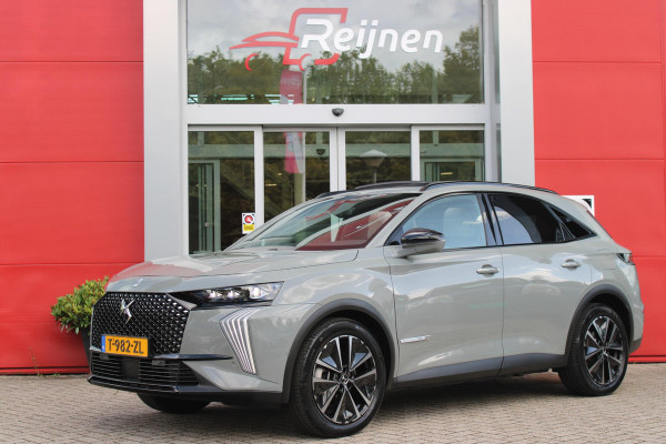 DS 7 E-Tense 300PK 4x4 ESPRIT DE VOYAGE | PANORAMISCH SCHUIF/KANTEL DAK | VOORRUITRAND/STUUR VERWARMING | VOLLEDIG LEDEREN BEKLEDING | LICHTMETALEN VELGEN 19" | ELEKTRISCH BEDIENBARE ACHTERKLEP | NIGHT VISION | DODEHOEK DETECTIE | ELEKTRISCH BEDIENBARE VOORSTOELEN MET MASSAGE FUNCTIE | ADAPTIVE CRUISE CONTROL | 360° CAMERA | KEYLESS ENTRY/START | FULL OPTION! | STOEL VENTILATIE | FOCAL AUDIO SYSTEM | SFEER VERLICHTING | DRAADLOZE APPLE CARPLAY/ANDROID AUTO | NAVIGATIE | PARKEERSENSOREN VOOR EN ACHTER |
