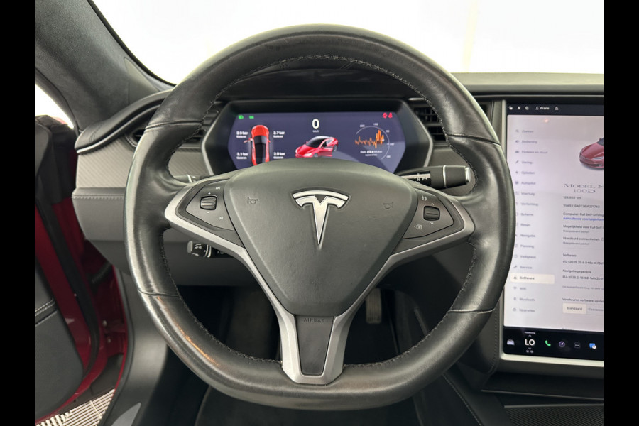 Tesla Model S 100D AWD [ 3-Fase ] ! NEW BATTERY PACK ! Aut. *PANO | LUXURY-LEATHER | AUTO-PILOT | ADAPTIVE-CRUISE | FULL-LED | NAVI-FULLMAP | AIR-SUSPENSION | KEYLESS | TOP-VIEW | CARPLAY | MEMORY-PACK | HEATED-SPORTSEATS | DIGI-COCKPIT | 21"ALU*