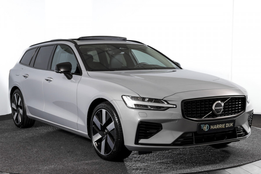 Volvo V60 2.0 T6 Plug-in hybrid AWD Ultra Dark - Automaat | S/K-Panodak | Dig. Cockpit | Adapt. Cruise | Stoel-+Stuurverw. | PDC | 360 Camera | NAV + App. Connect | ECC | Elek. Klep | LM 19" | 9589