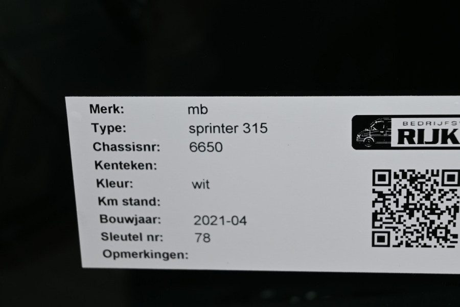 Mercedes-Benz Sprinter 315 CDI L2H2 3500 kg Trekhaak, MBUX navigatie en camera, Standkachel