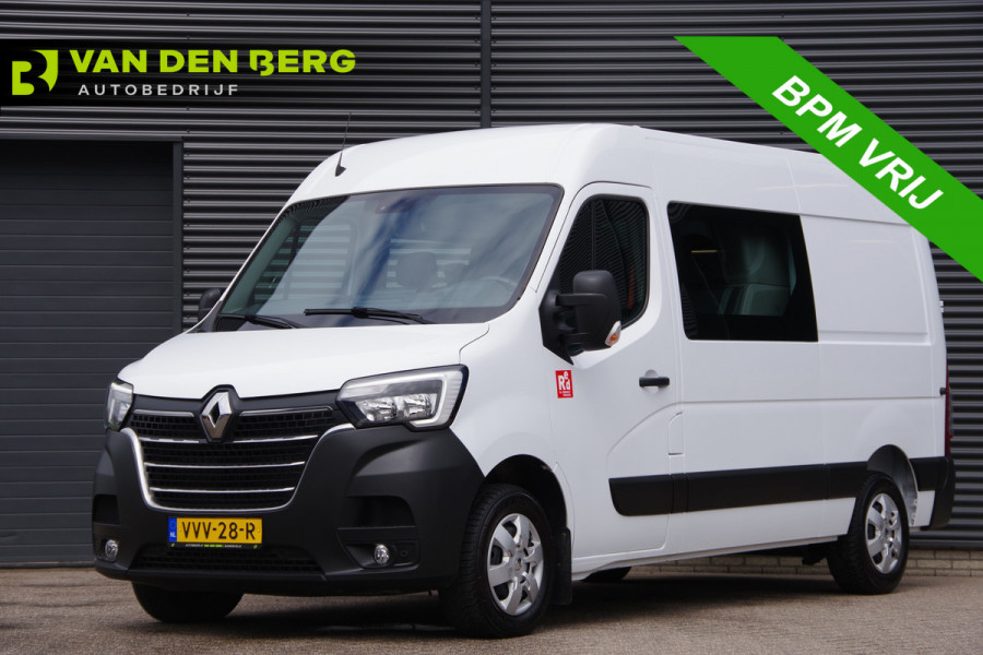 Renault Master T35 2.3 dCi 150PK L2H2 RED, DC-7P, TREKHAAK, CAMERA, CRUISE, NAVI, AIRCO, PARKEERSENSOREN, NL AUTO, NAP, DUBBELE CABINE