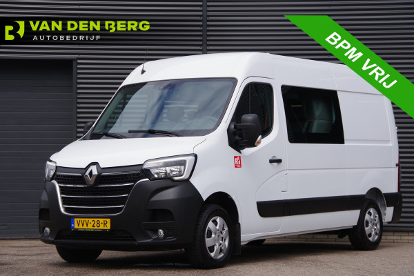 Renault Master T35 2.3 dCi 150PK L2H2 RED, DC-7P, TREKHAAK, CAMERA, CRUISE, NAVI, AIRCO, PARKEERSENSOREN, NL AUTO, NAP, DUBBELE CABINE