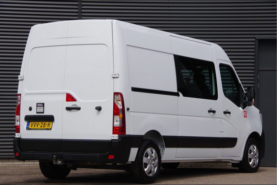 Renault Master T35 2.3 dCi 150PK L2H2 RED, DC-7P, TREKHAAK, CAMERA, CRUISE, NAVI, AIRCO, PARKEERSENSOREN, NL AUTO, NAP, DUBBELE CABINE