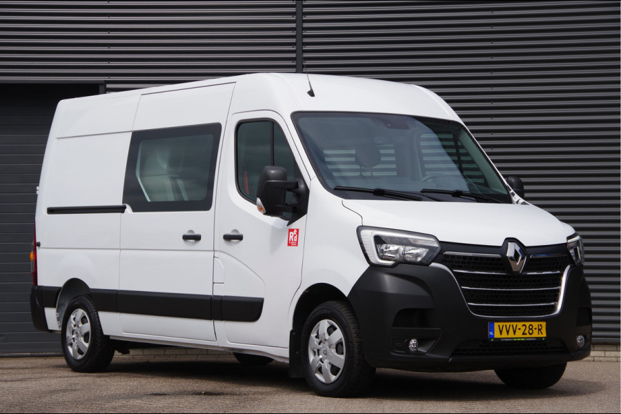 Renault Master T35 2.3 dCi 150PK L2H2 RED, DC-7P, TREKHAAK, CAMERA, CRUISE, NAVI, AIRCO, PARKEERSENSOREN, NL AUTO, NAP, DUBBELE CABINE
