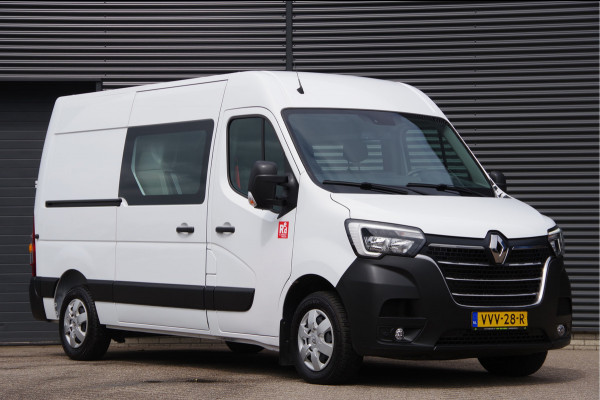 Renault Master T35 2.3 dCi 150PK L2H2 RED, DC-7P, TREKHAAK, CAMERA, CRUISE, NAVI, AIRCO, PARKEERSENSOREN, NL AUTO, NAP, DUBBELE CABINE