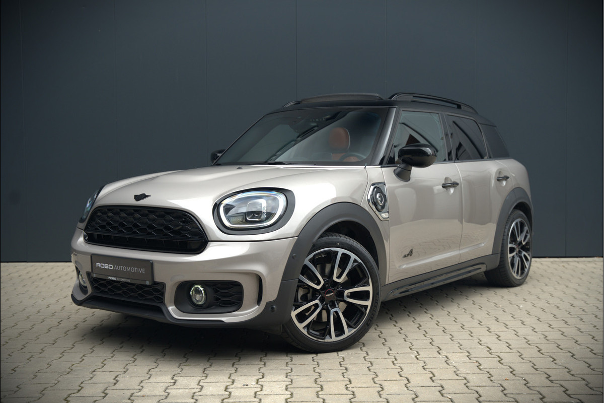 MINI Countryman 2.0 Cooper S E ALL4 John Cooper Works | JCW | Harman Kardon | Panoramadak | Memory Seat | Keyless | Stoelverwarming | Adaptive Cruise Control | Head-Up Display | Apple Carplay | Navigatie | LED | DAB | Leer | Rooftop Gray