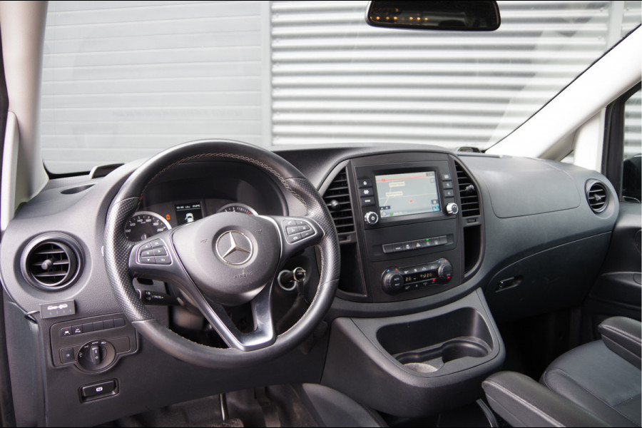 Mercedes-Benz Vito 119 CDI L2 AUT. DC-5P, LED, LEDER, 2X SCHUIFDEUR, TREKHAAK, STOELVERWARMING, STANDKACHEL, CAMERA, NAVI, CRUISE, CLIMA, DUBBELE C