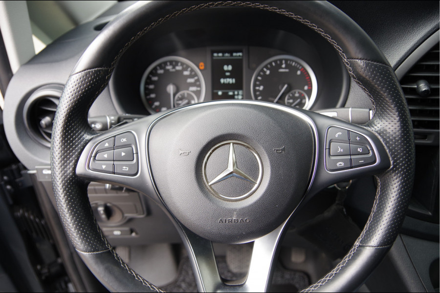 Mercedes-Benz Vito 119 CDI L2 AUT. DC-5P, LED, LEDER, 2X SCHUIFDEUR, TREKHAAK, STOELVERWARMING, STANDKACHEL, CAMERA, NAVI, CRUISE, CLIMA, DUBBELE C
