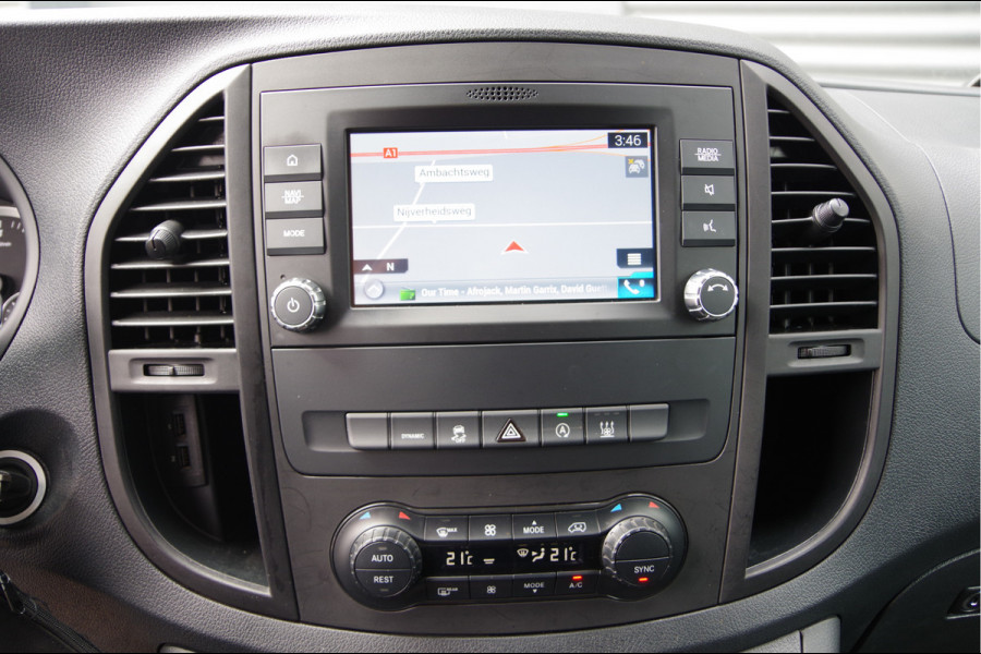 Mercedes-Benz Vito 119 CDI L2 AUT. DC-5P, LED, LEDER, 2X SCHUIFDEUR, TREKHAAK, STOELVERWARMING, STANDKACHEL, CAMERA, NAVI, CRUISE, CLIMA, DUBBELE C