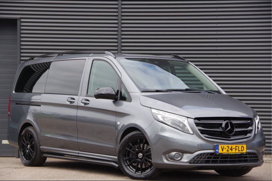Mercedes-Benz Vito 119 CDI L2 AUT. DC-5P, LED, LEDER, 2X SCHUIFDEUR, TREKHAAK, STOELVERWARMING, STANDKACHEL, CAMERA, NAVI, CRUISE, CLIMA, DUBBELE C
