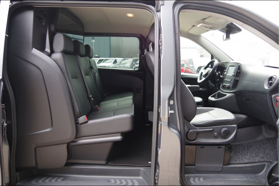 Mercedes-Benz Vito 119 CDI L2 AUT. DC-5P, LED, LEDER, 2X SCHUIFDEUR, TREKHAAK, STOELVERWARMING, STANDKACHEL, CAMERA, NAVI, CRUISE, CLIMA, DUBBELE C