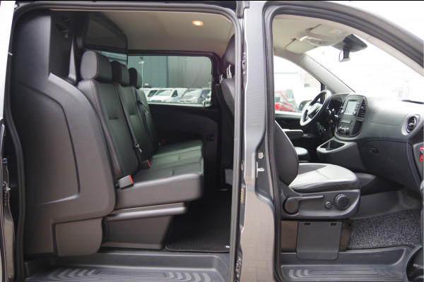 Mercedes-Benz Vito 119 CDI L2 AUT. DC-5P, LED, LEDER, 2X SCHUIFDEUR, TREKHAAK, STOELVERWARMING, STANDKACHEL, CAMERA, NAVI, CRUISE, CLIMA, DUBBELE C