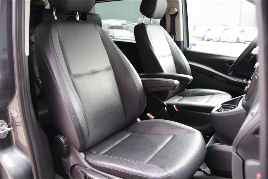 Mercedes-Benz Vito 119 CDI L2 AUT. DC-5P, LED, LEDER, 2X SCHUIFDEUR, TREKHAAK, STOELVERWARMING, STANDKACHEL, CAMERA, NAVI, CRUISE, CLIMA, DUBBELE C