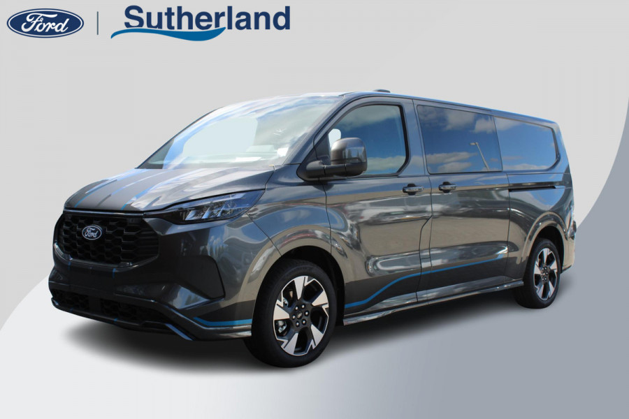Ford Transit Custom 320 2.5 PHEV L2H1 Sport DC 233pk | | Dubbele Cabine | Dubbele zijschuifdeur | Inklapbare trekhaak | 19 inch lichtmetalen Sport velgen (mat zwart) | Verwarmbaar stuurwiel | Navigatie systeem