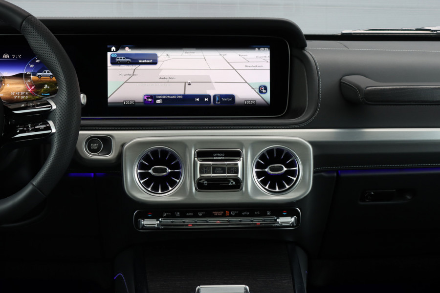Mercedes-Benz G-Klasse 580 EQ AMG Exclusive Line 116 kWh | Techniekpakket | Distronic | Multicontourstoelen | Burmester | Keyless Go | Schuifdak | Verwarmd Stuurwiel | Nappa Leder |