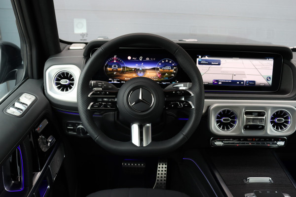 Mercedes-Benz G-Klasse 580 EQ AMG Exclusive Line 116 kWh | Techniekpakket | Distronic | Multicontourstoelen | Burmester | Keyless Go | Schuifdak | Verwarmd Stuurwiel | Nappa Leder |