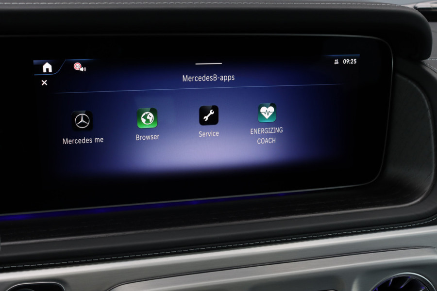 Mercedes-Benz G-Klasse 580 EQ AMG Exclusive Line 116 kWh | Techniekpakket | Distronic | Multicontourstoelen | Burmester | Keyless Go | Schuifdak | Verwarmd Stuurwiel | Nappa Leder |