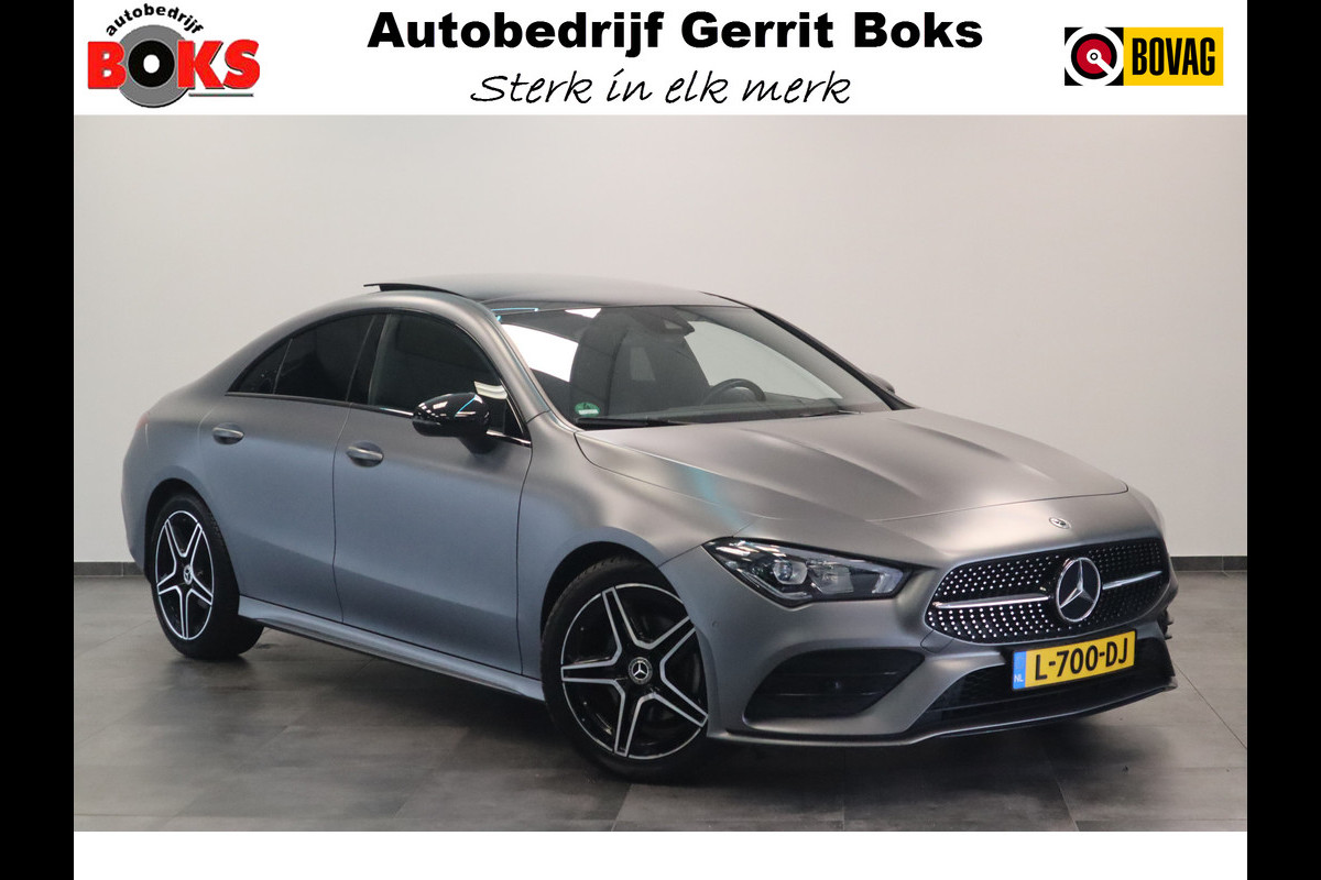 Mercedes-Benz CLA-Klasse 180 AMG Business Solution Luxury Sfeer verlichting Panoramadak, Ambi light, Navigatie, 18LMV, Matte kleur 24 maanden garantie mogelijk (*vraag naar de voorwaarden) Mercedes-Benz CLA-Klasse 180 AMG Business Solution Luxury Sfeer verlichting Panoramadak, Ambi light, Navigatie, 18LMV, Matte kleur 24 maanden garantie mogelijk (*vraag naar de voorwaarden)