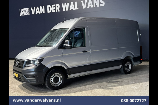Volkswagen Crafter 2.0 TDI 141pk L3H3 L2H2 Euro6 Airco | Navigatie | Apple Carplay | Cruisecontrol Android Auto, Bijrijdersbank, 3000kg trekvermogen, zilver