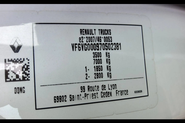 Renault Master 165.35 BE COMBI 3500 PLUS - EURO 6 - VTV-98-F & OT-79-TP - LAADVERMOGEN +/- 2720 KG.
