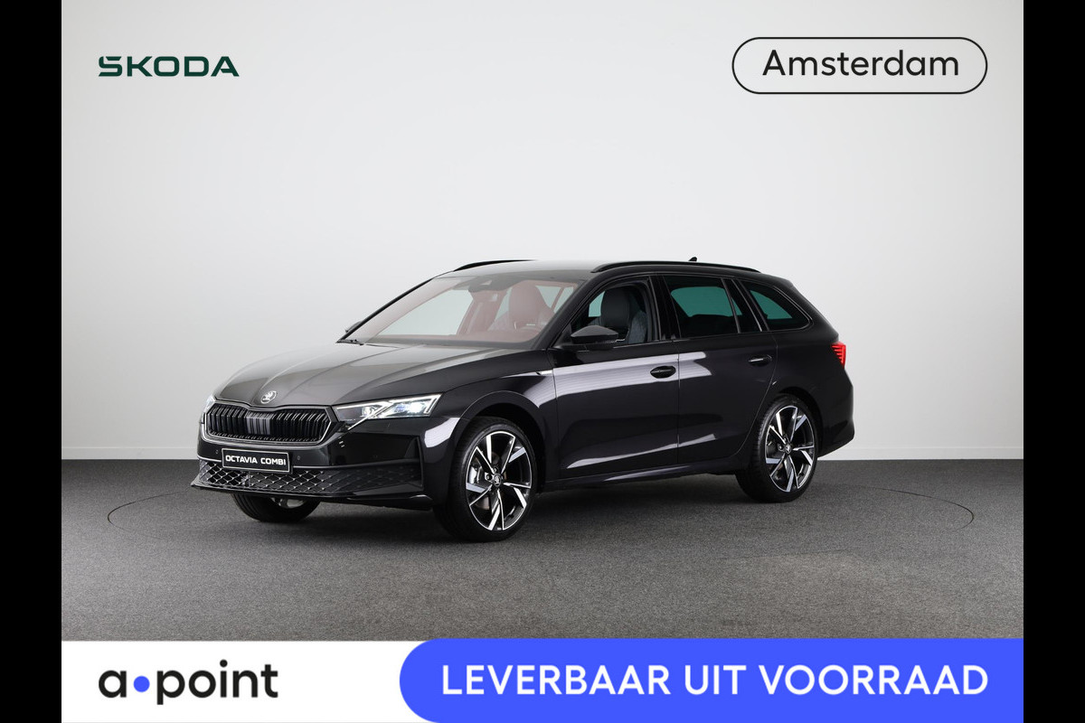 Škoda Octavia Combi Sportline Business m-HEV 1.5 TSI 150 pk 7 versn. DSG | Navigatie pakket | Light & view | Travel assist pakket | Side assist | Winter pakket | 19 inch lichtmetalen velgen Škoda Octavia Combi Sportline Business m-HEV 1.5 TSI 150 pk 7 versn. DSG | Navigatie pakket | Light & view | Travel assist pakket | Side assist | Winter pakket | 19 inch lichtmetalen velgen