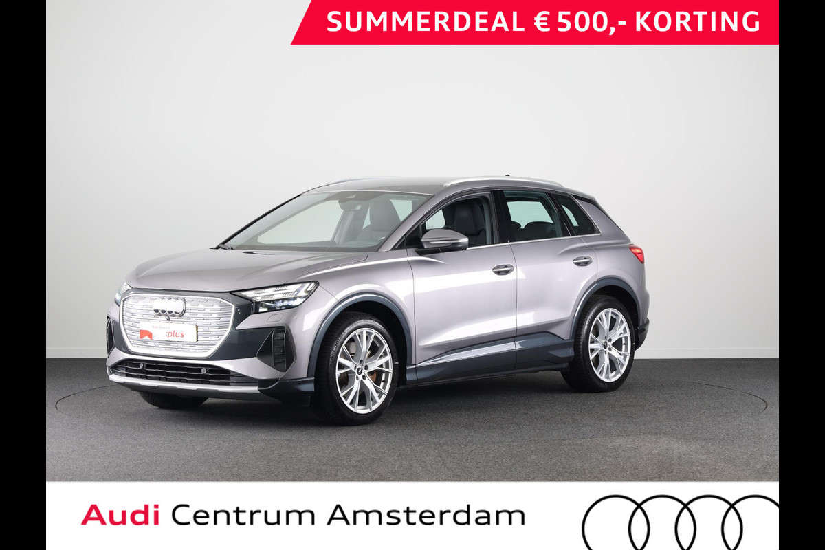 Audi Q4 e-tron 40 Advanced edition 77 kWh 204 pk | Navigatie | Warmtepomp | Parkeersensoren achter | Autom. airco (3 zones) | Matrix LED koplampen | Lichtmetalen velgen 20" |
