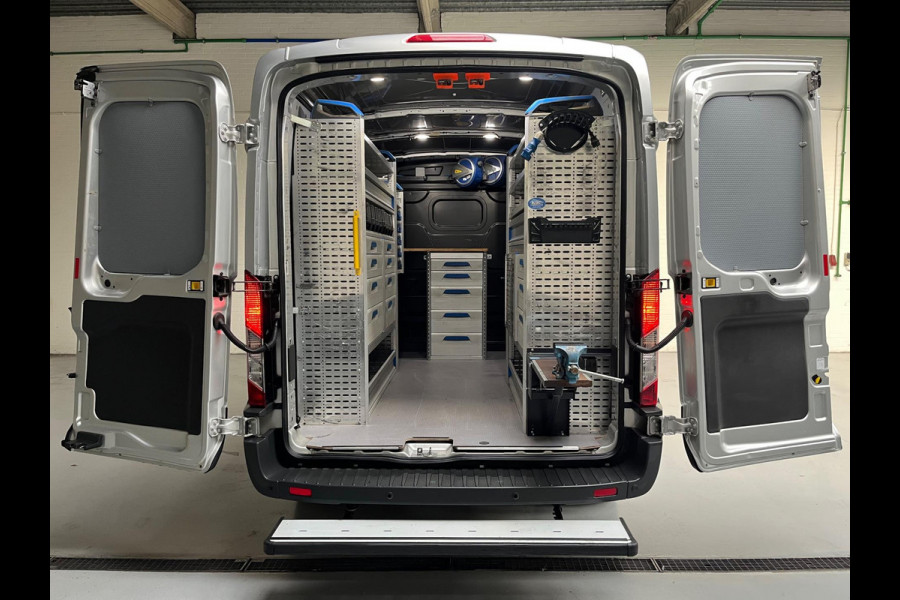 Ford Transit Automaat Servicewagen 350 2.0 TDCI 131PK euro6 L2H2 3Persoons Trend, Sortimo werkplaats inrichting, RIJKLAARPRIJS