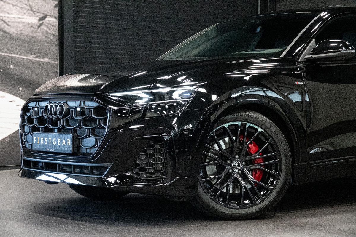 Audi Q8 55 TFSI e quattro Pro Line S *Bang & Olufsen 3D / Vierwielbesturing / Stoelventilatie + Massage / Panorama / HUD / Keyless* Audi Q8 55 TFSI e quattro Pro Line S *Bang & Olufsen 3D / Vierwielbesturing / Stoelventilatie + Massage / Panorama / HUD / Keyless*