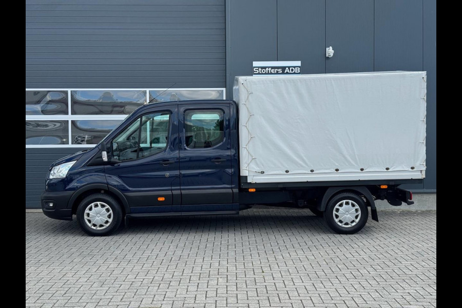 Ford Transit 350 2.0 TDCI L3H1 DC 4WD | Huif | Cruise | Stoelverw.| Bluetooth | 7-persoons | Vierwielaandrijving | Airco | AWD 4×4