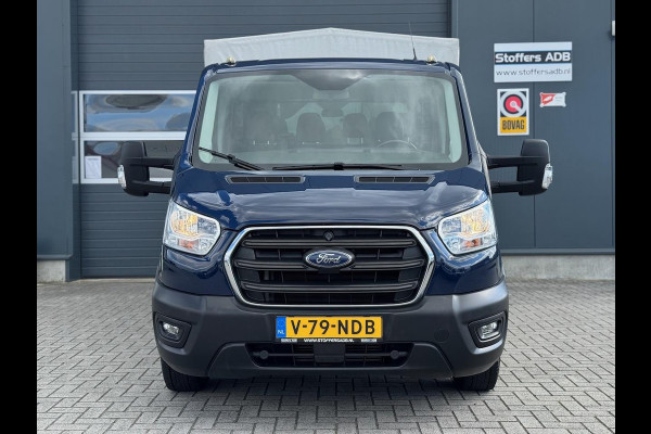 Ford Transit 350 2.0 TDCI L3H1 DC 4WD | Huif | Cruise | Stoelverw.| Bluetooth | 7-persoons | Vierwielaandrijving | Airco | AWD 4×4