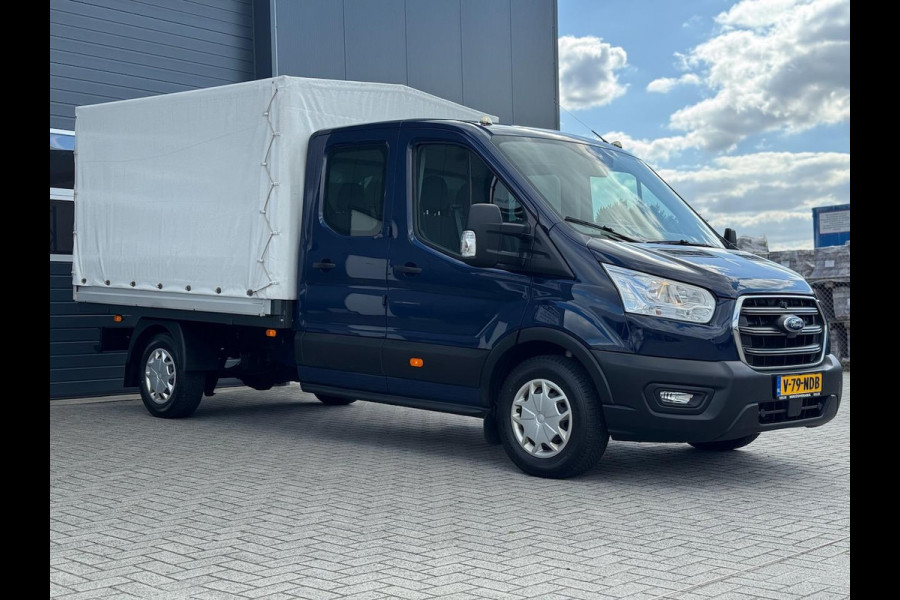 Ford Transit 350 2.0 TDCI L3H1 DC 4WD | Huif | Cruise | Stoelverw.| Bluetooth | 7-persoons | Vierwielaandrijving | Airco | AWD 4×4