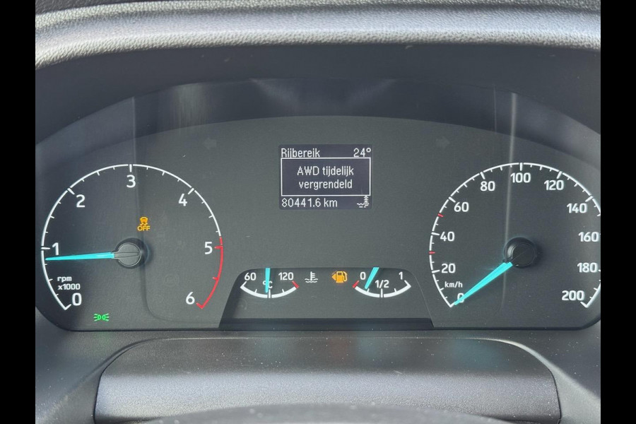 Ford Transit 350 2.0 TDCI L3H1 DC 4WD | Huif | Cruise | Stoelverw.| Bluetooth | 7-persoons | Vierwielaandrijving | Airco | AWD 4×4