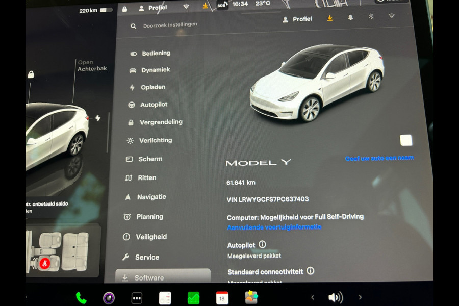 Tesla Model Y RWD 58 kWh 93% SOH Trekhaak BTW Auto 1e Eigenaar Rijklaarprijs!