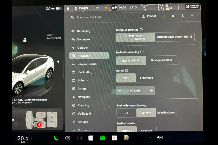 Tesla Model Y RWD 58 kWh 93% SOH Trekhaak BTW Auto 1e Eigenaar Rijklaarprijs!