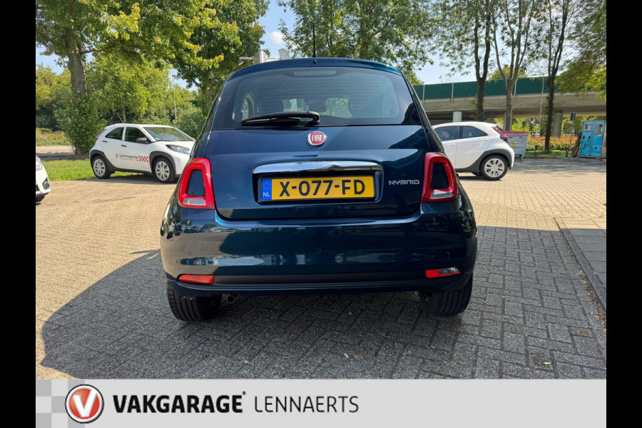 Fiat 500 1.0 Hybrid Club, cruise, carplay, auto ac, ect. Rijklaarprijs / 12 mnd garantie