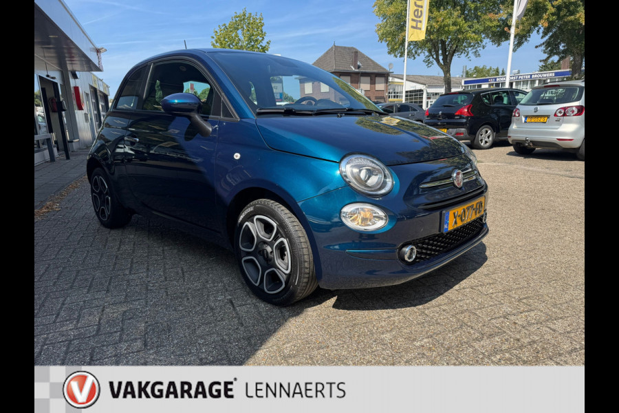 Fiat 500 1.0 Hybrid Club, cruise, carplay, auto ac, ect. Rijklaarprijs / 12 mnd garantie