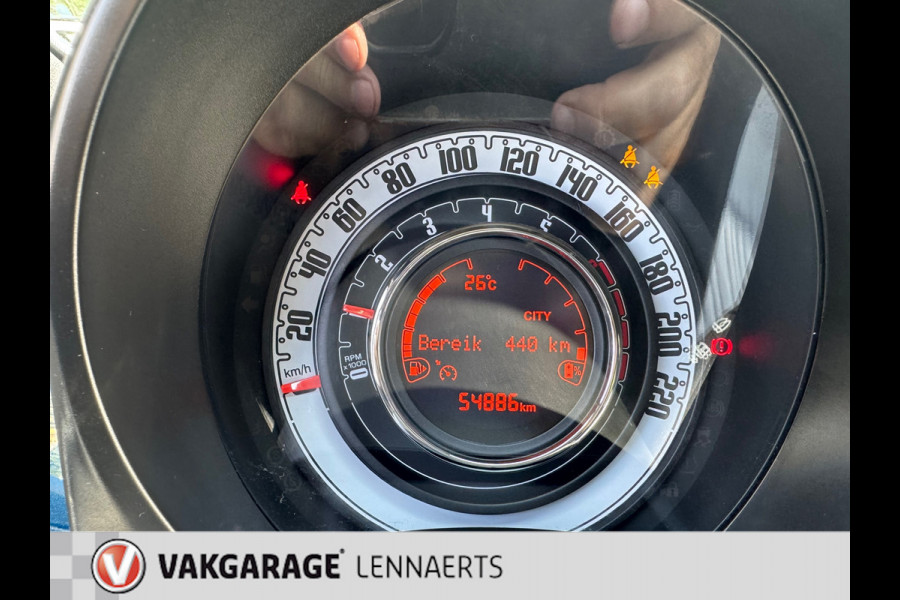 Fiat 500 1.0 Hybrid Club, cruise, carplay, auto ac, ect. Rijklaarprijs / 12 mnd garantie