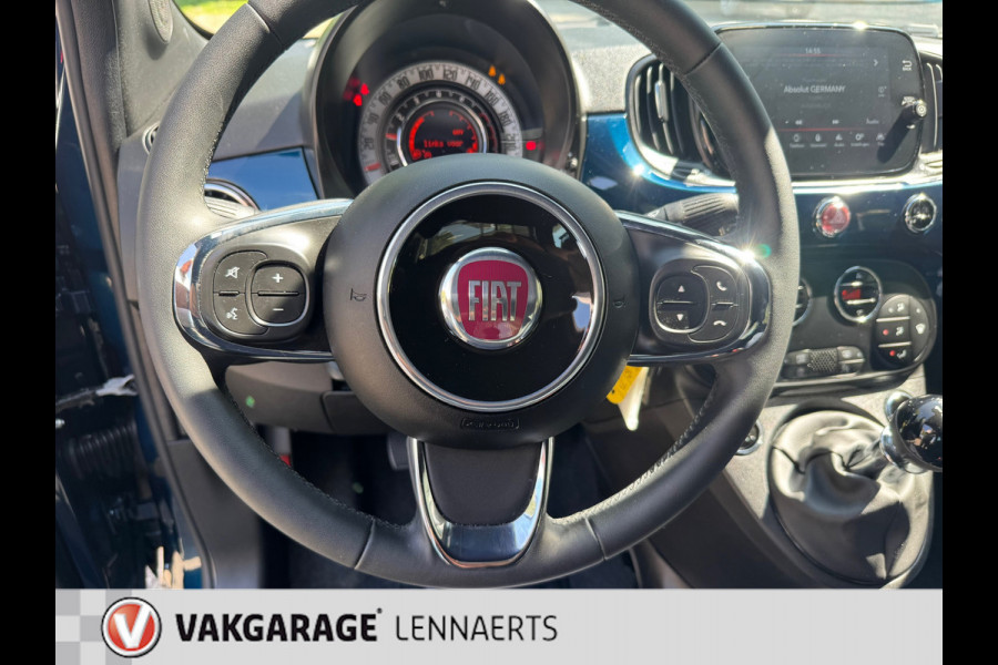 Fiat 500 1.0 Hybrid Club, cruise, carplay, auto ac, ect. Rijklaarprijs / 12 mnd garantie
