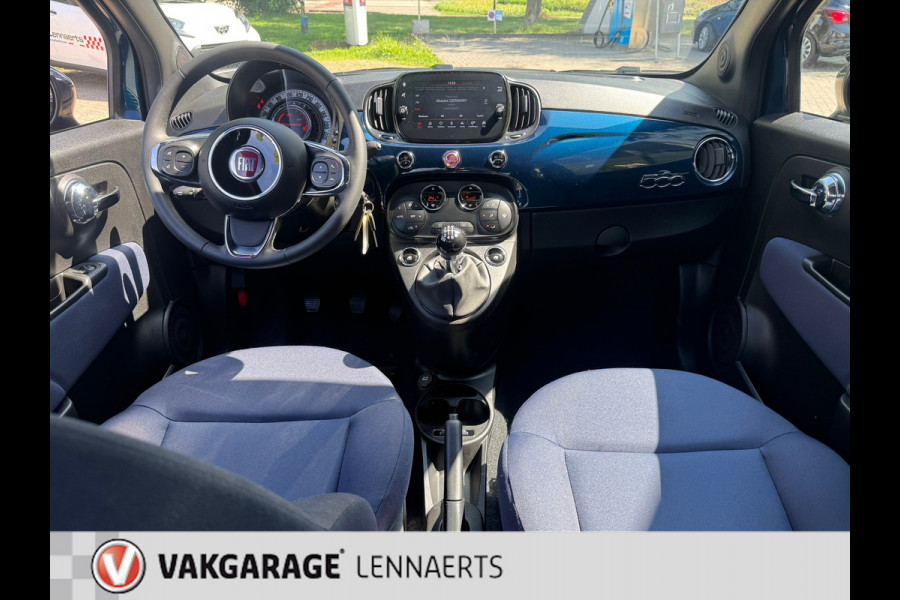 Fiat 500 1.0 Hybrid Club, cruise, carplay, auto ac, ect. Rijklaarprijs / 12 mnd garantie