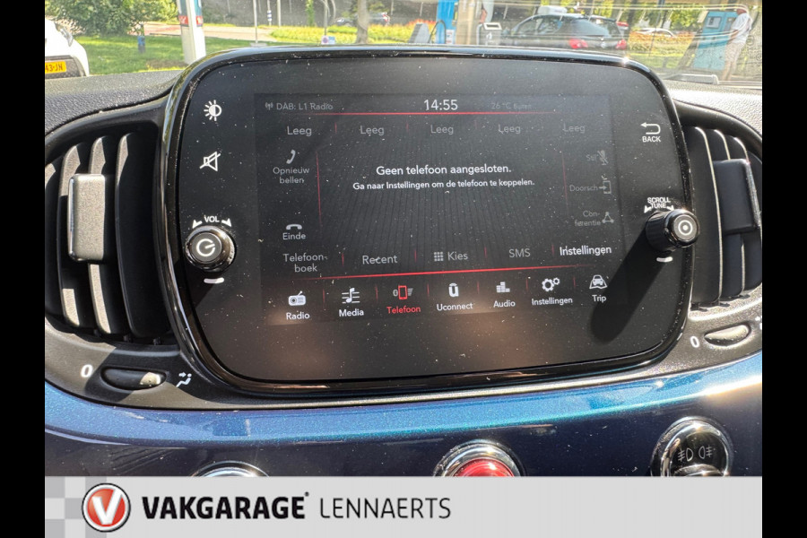 Fiat 500 1.0 Hybrid Club, cruise, carplay, auto ac, ect. Rijklaarprijs / 12 mnd garantie