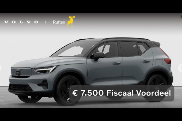 Volvo EX40 252PK Single Motor Extended Range 82 kWh Plus Black Edition/ Lounge Pakket / Panoramadak / Extra getint glas / Nubuck bekleding