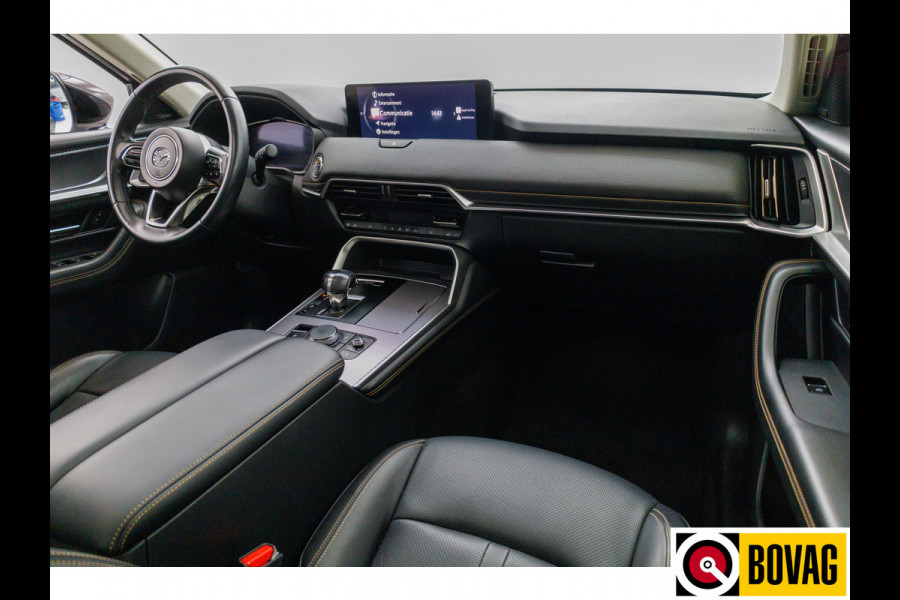 Mazda CX-60 2.5 e-SkyActiv PHEV 328 PK Homura | Panoramadak | Leer | 360 camera | Adaptive cruise | Navigatie Wegklapbare trekhaak, Stoel- stuurverwarming, Elektrische achterklep, Keyless