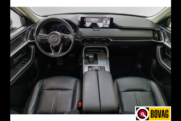 Mazda CX-60 2.5 e-SkyActiv PHEV 328 PK Homura | Panoramadak | Leer | 360 camera | Adaptive cruise | Navigatie Wegklapbare trekhaak, Stoel- stuurverwarming, Elektrische achterklep, Keyless