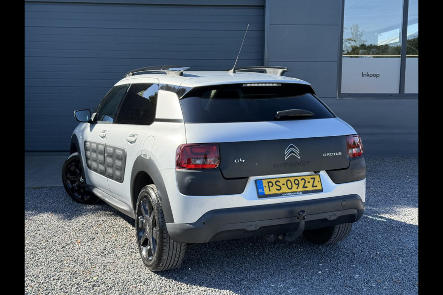 Citroën C4 Cactus 1.2 PureTech Shine Automaat,110pk,Dealer Onderhouden,Trekhaak,Distributie vv 2023,Navi,Clima,Cruise,Pdc,Lm velgen,Nieuwe Apk bij Aflevering