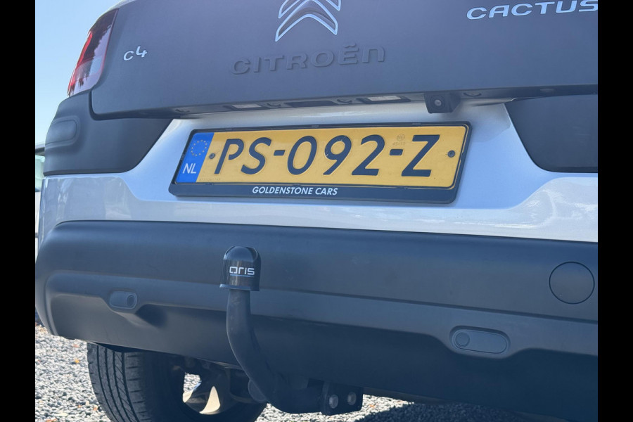 Citroën C4 Cactus 1.2 PureTech Shine Automaat,110pk,Dealer Onderhouden,Trekhaak,Distributie vv 2023,Navi,Clima,Cruise,Pdc,Lm velgen,Nieuwe Apk bij Aflevering