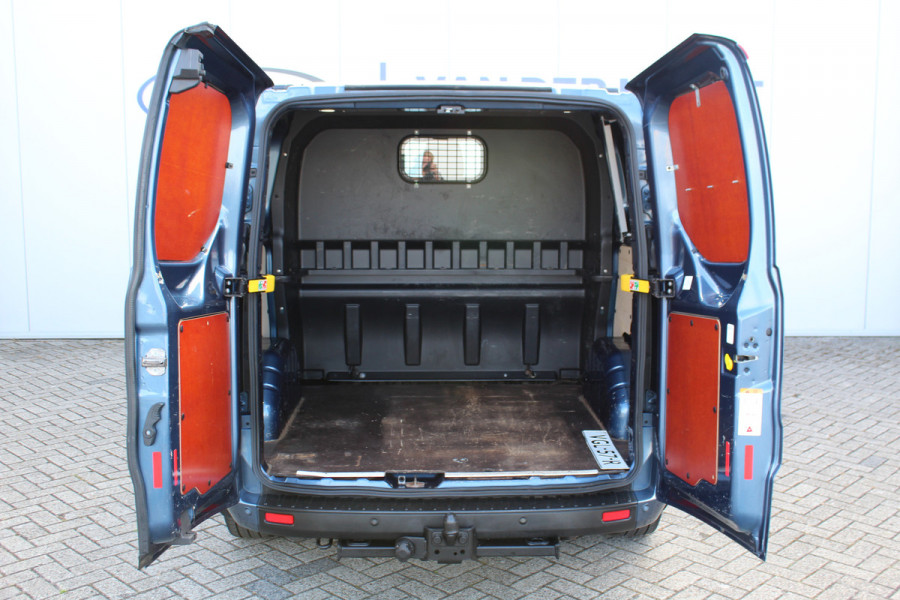 Ford Transit Custom 300 2.0-130pk TDCI L1H1 Trend Dubb. cabine. Trekhaak, Airco, Stoelverwarming, Cruise Control, Multimediascherm met navi en apple/android carplay, Chrome Blue