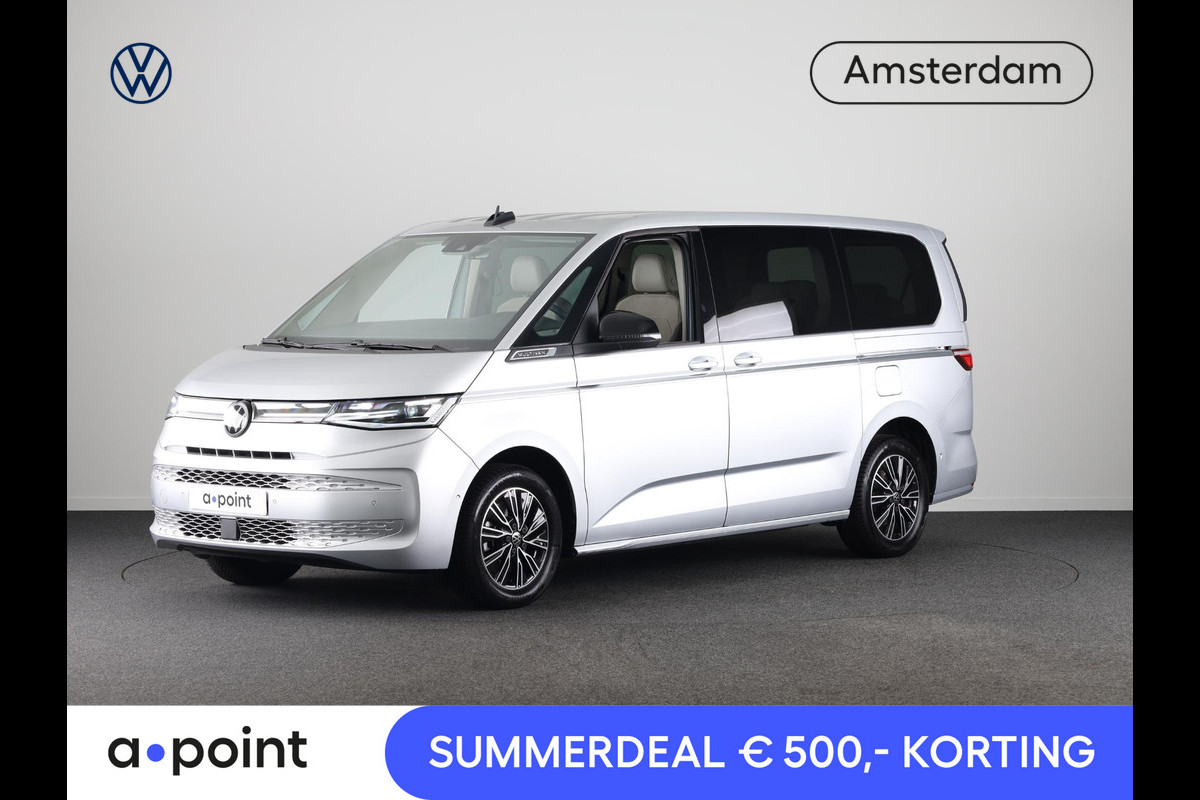 Volkswagen Multivan 1.4 eHybrid L1H1 Style 218 pk Automaat (DSG) | Navigatie | Elektr. trekhaak | Parkeersensoren (Park assist) | Achteruitrijcamera | Adaptieve cruise control | Elektr. schuifdeuren li/re |