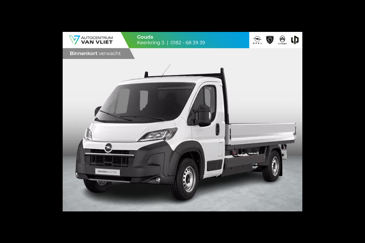 Opel Movano Electric 4.25t L3 Zwaar 110 kWh | Open laadbak | 420km WLTP actieradius |