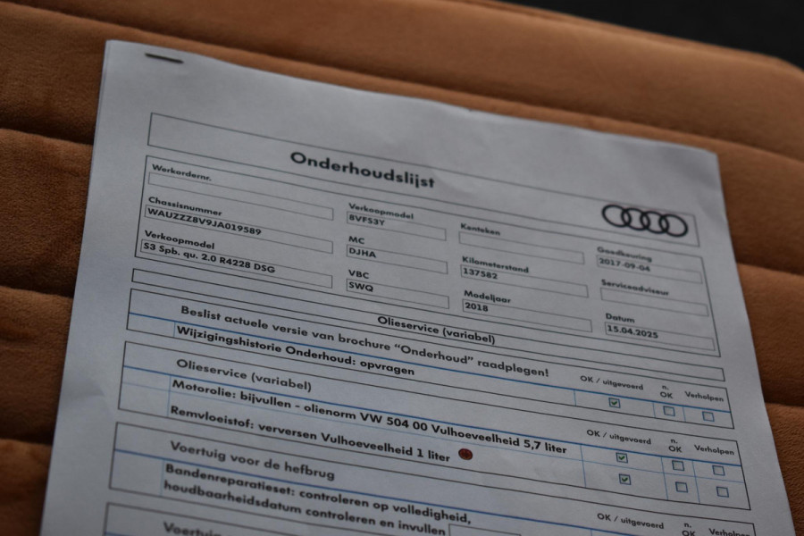 Audi S3 Sportback 2.0 TFSI S3 quattro Pano ACC Lane Virtual Schaalst B&O
